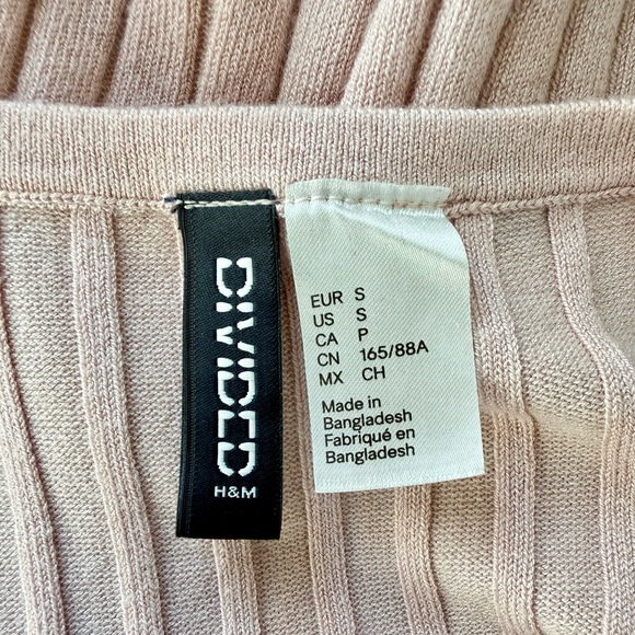 H&M Pink Ribbed Tank Top - Picture 3 of 4